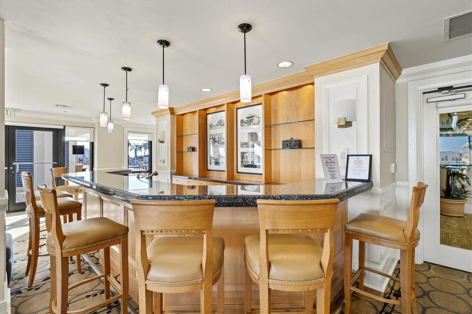 Full kitchen behind bar for building events that can be catered. - 50 CENTRAL AVE #15A, SARASOTA