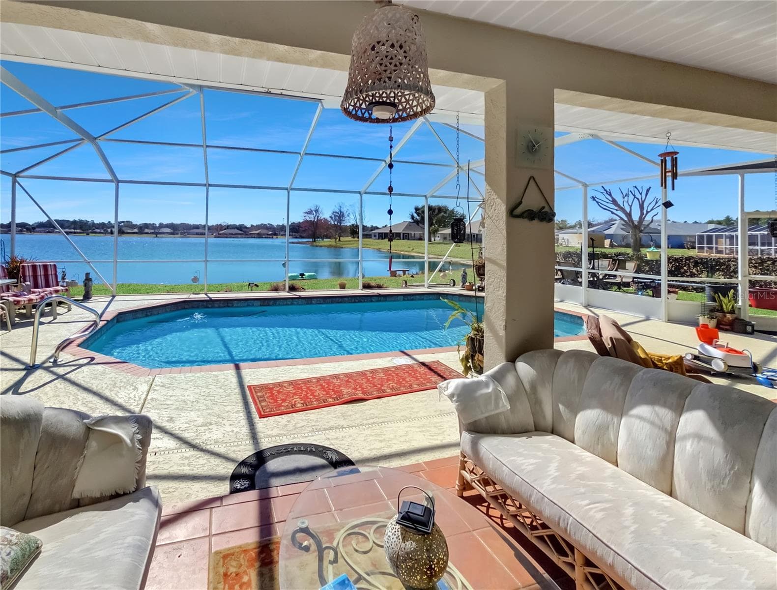 Covered Pool Deck - 77 HICKORY LOOP, OCALA