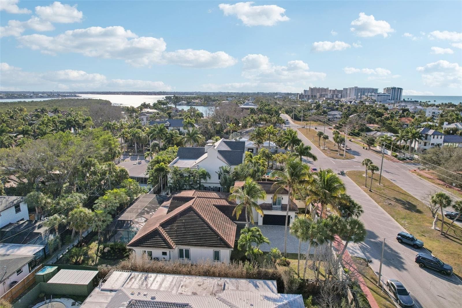 Aerial view - 125 S BLVD OF PRESIDENTS, SARASOTA