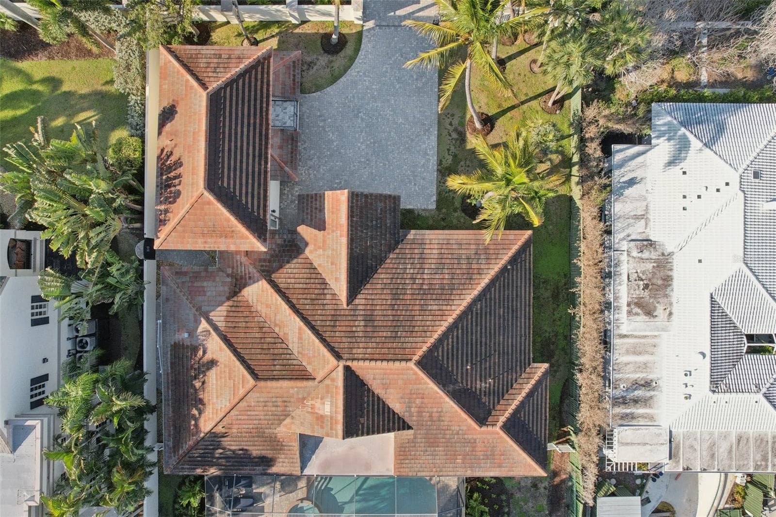 Aerial view of the house - 125 S BLVD OF PRESIDENTS, SARASOTA