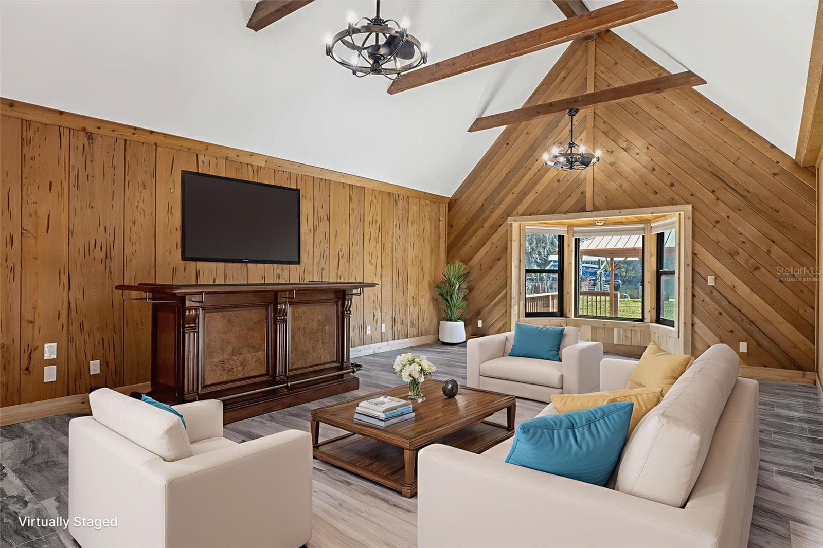 Virtually Staged Family room/man cave - 11870 W RIVERHAVEN DR, HOMOSASSA
