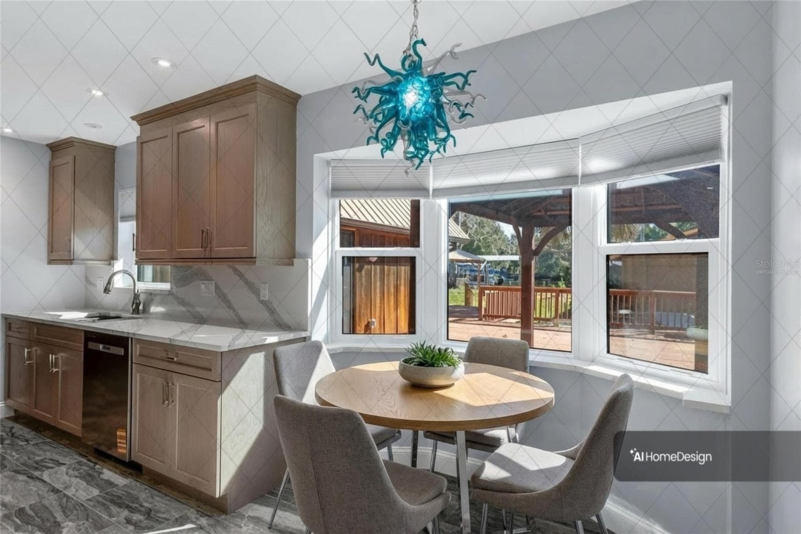 Virtually Staged Breakfast Nook - 11870 W RIVERHAVEN DR, HOMOSASSA