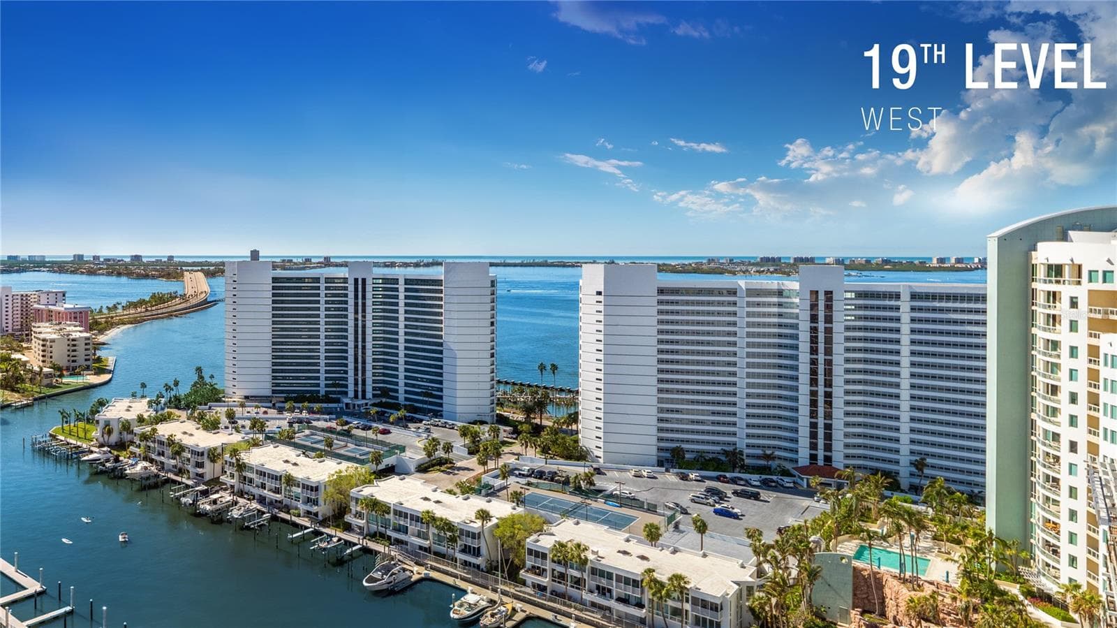 View corridor from Harbor side - 1000 BOULEVARD OF THE ARTS #1806, SARASOTA