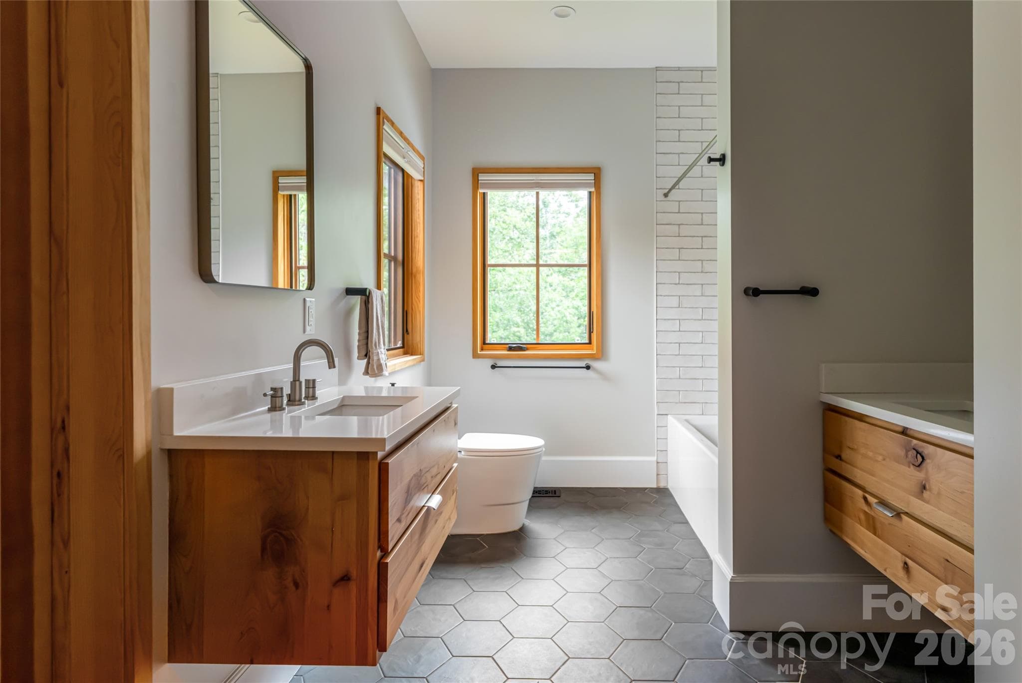 Guest bath on second level - 7 Bee Balm Way, Asheville