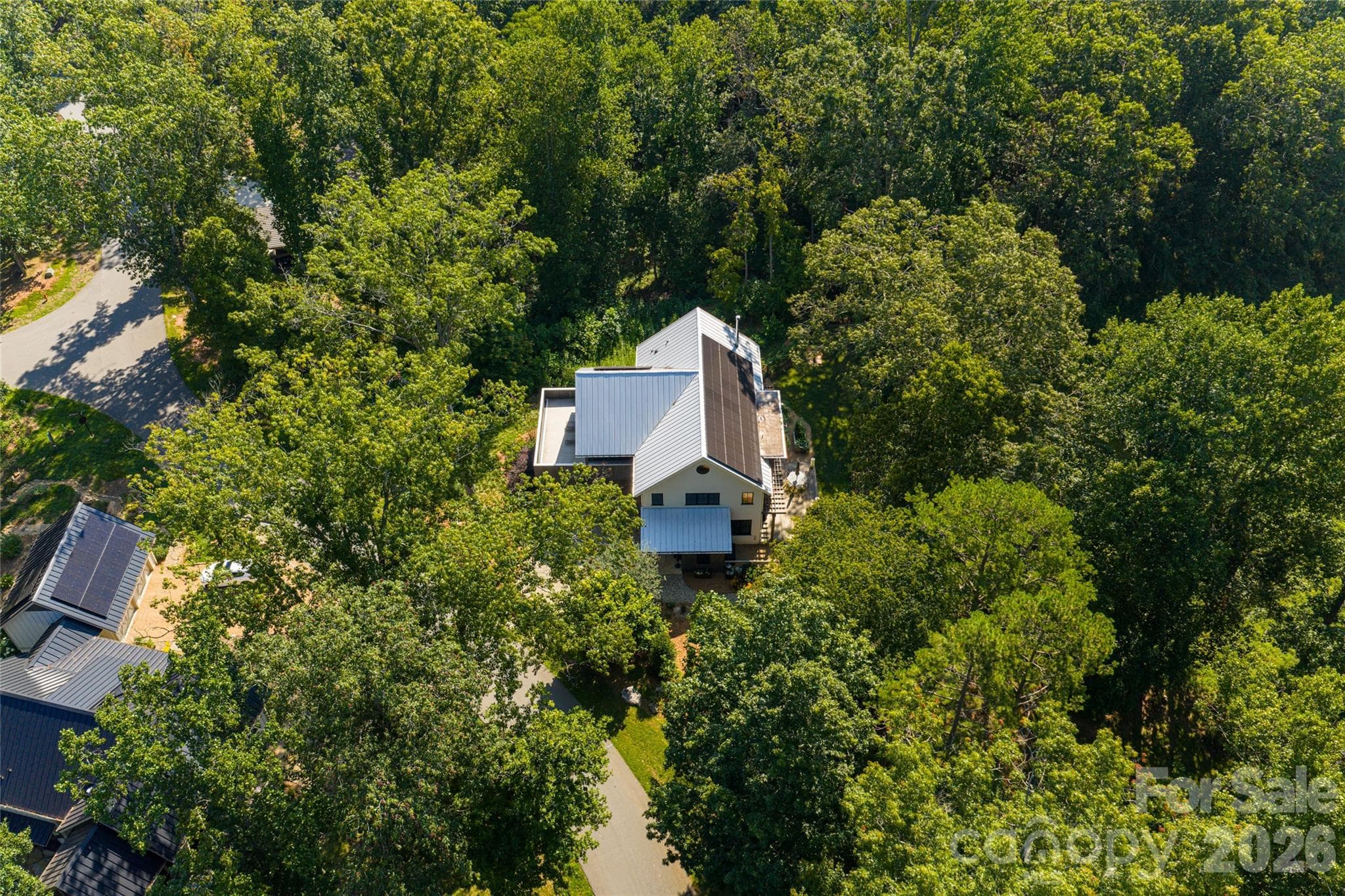 Privacy created by lush greenery - 7 Bee Balm Way, Asheville