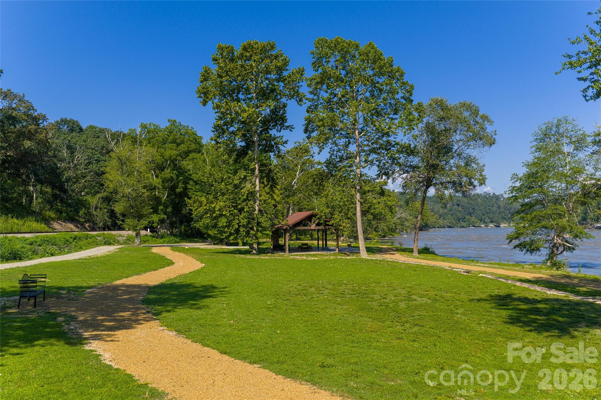 Pavilion located at the river for picnics - 7 Bee Balm Way, Asheville