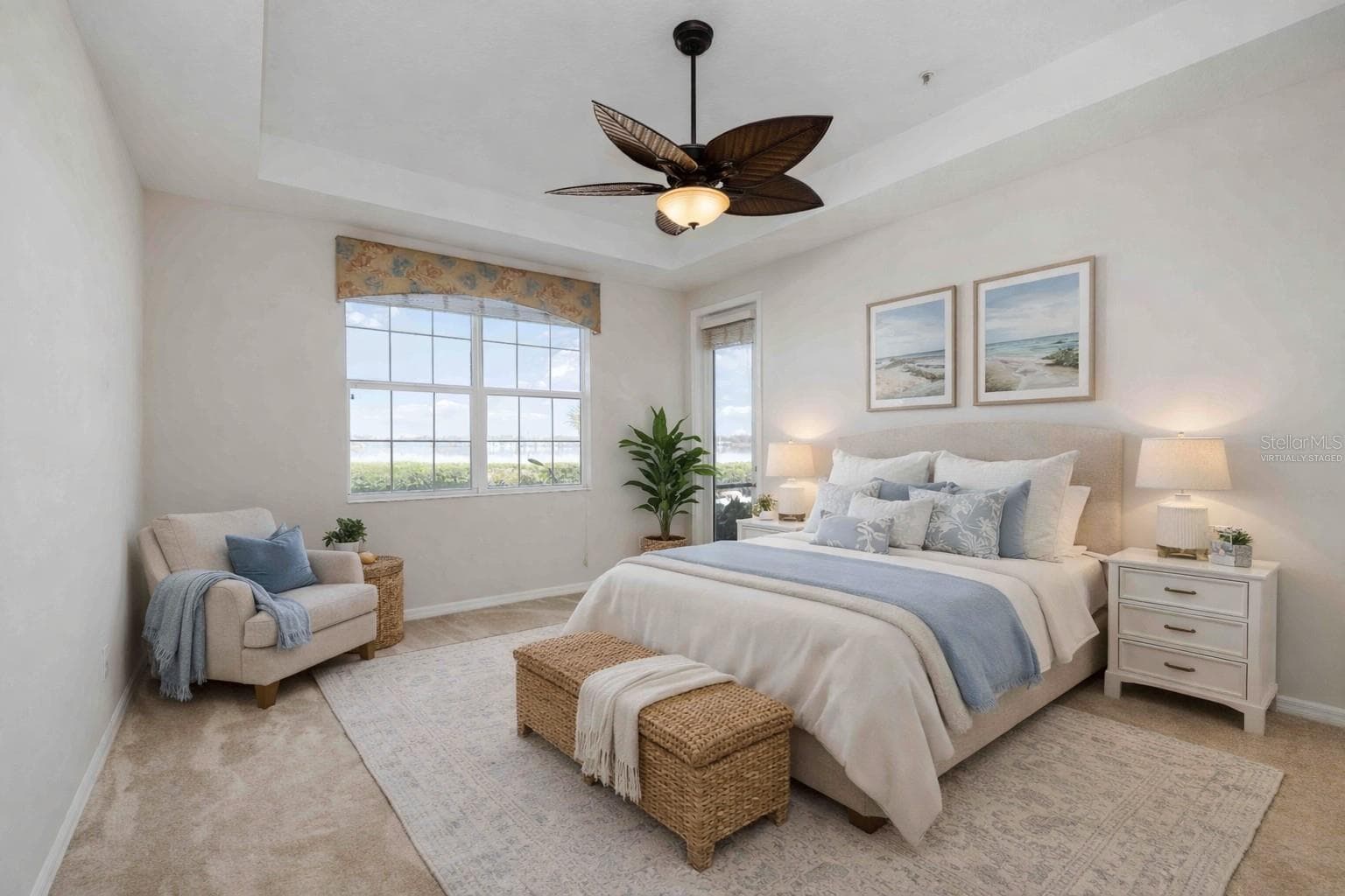 Primary Suite, Virtually Staged - 1264 RIVERSCAPE ST #B, BRADENTON