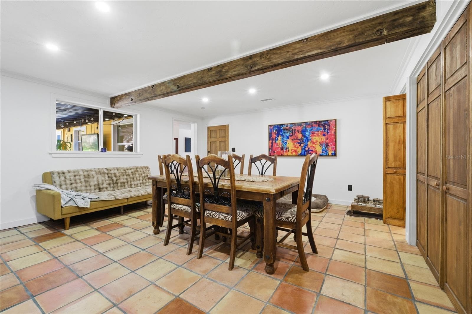 Main House - Dining or Second Living Space with Fireplace - 1927 ELAND AVE, WINTER PARK