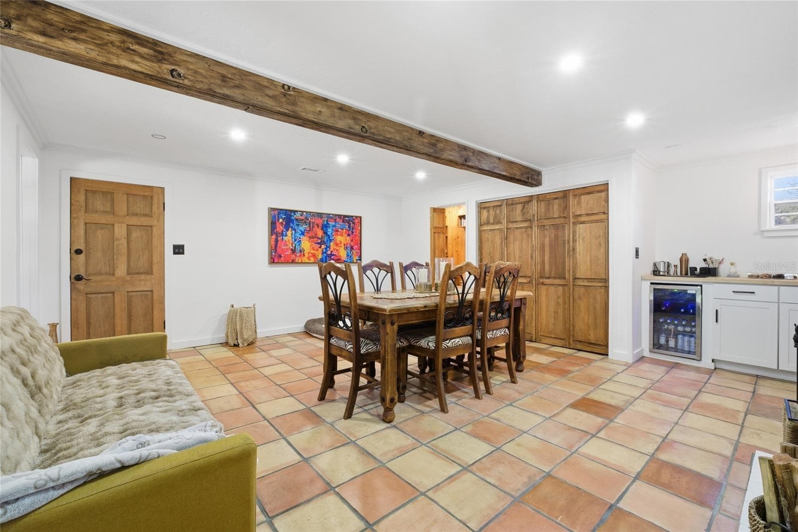 Main House - Dining or Second Living Space with Fireplace - 1927 ELAND AVE, WINTER PARK