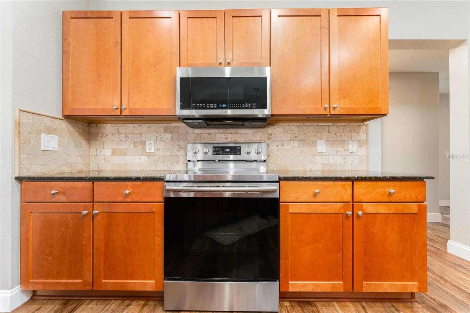 Samsung electric range with convection oven - 5431 SANDY SHELL DR, APOLLO BEACH