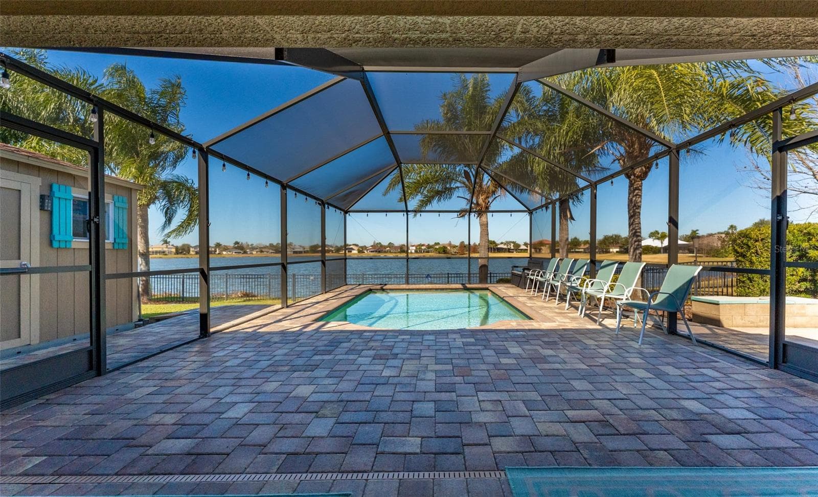 Covered lanai - 5431 SANDY SHELL DR, APOLLO BEACH