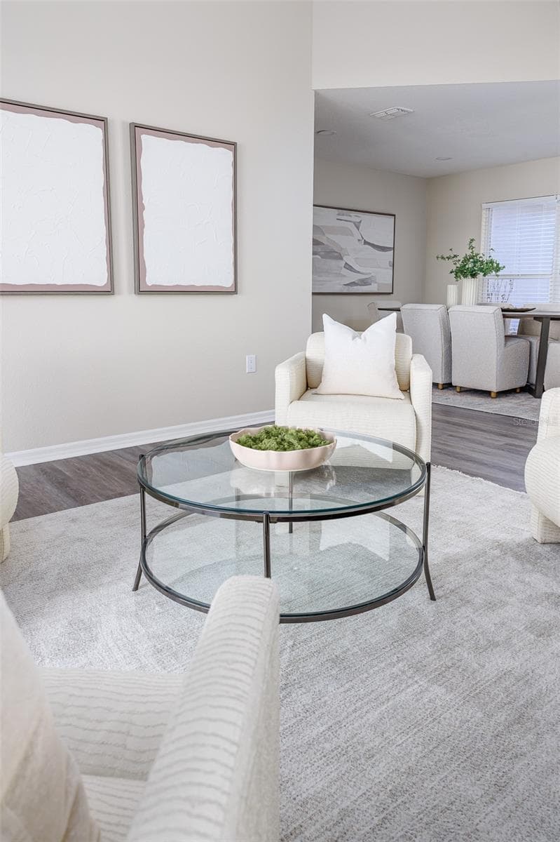 Living Room facing Dining Room - 411 EDGEWATER DR, POLK CITY