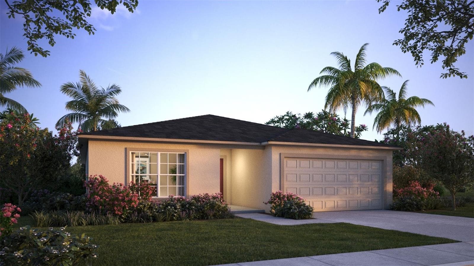Artist Rendering at Dusk - 10072 N CONRAD PT, CITRUS SPRINGS