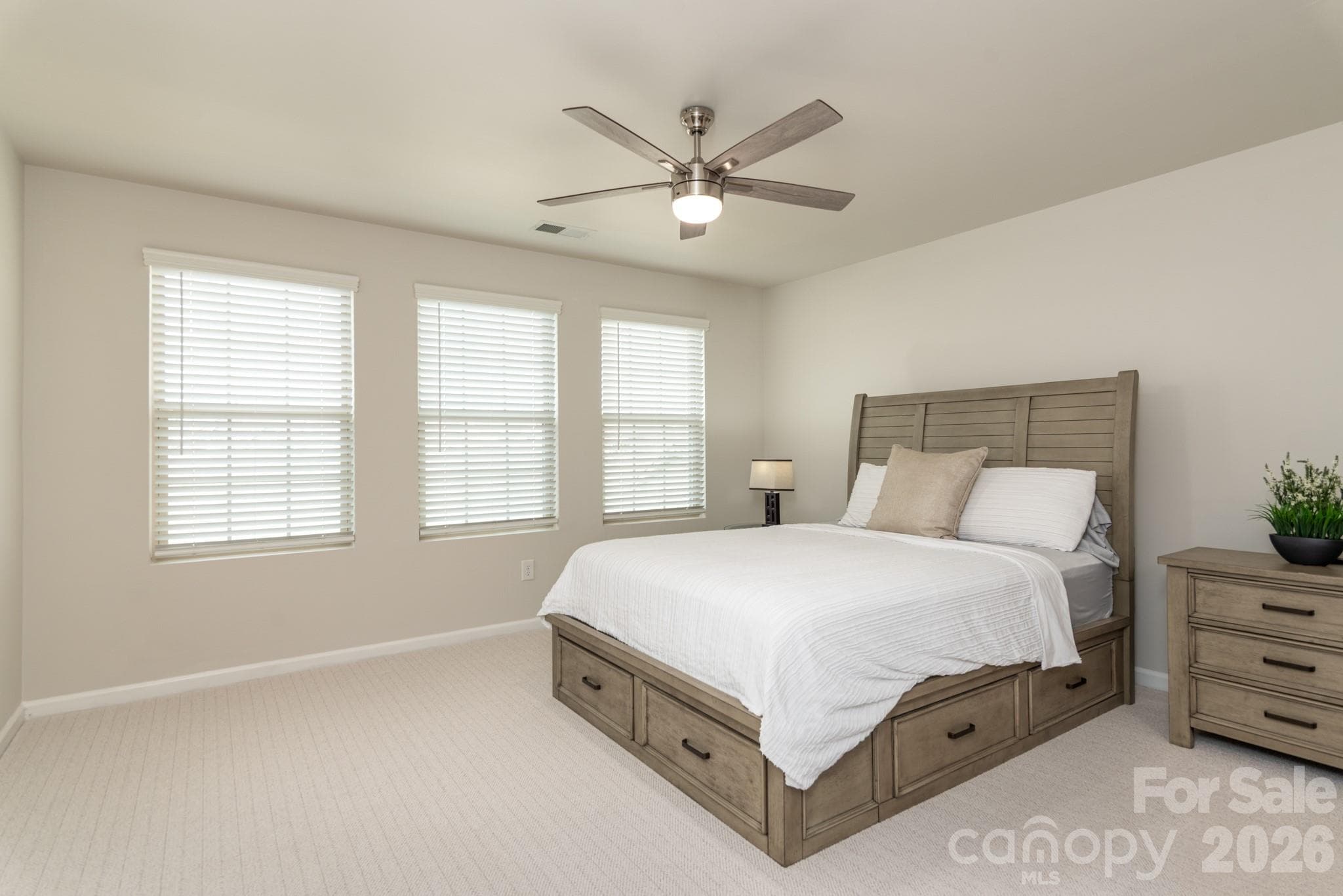 Large primary bedroom with brand new carpeting. - 11316 Westbranch Parkway, Davidson