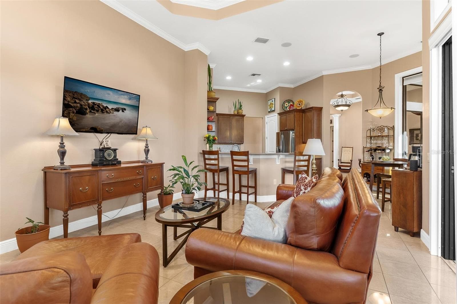 Family Room awaits your daily gatherings... - 26309 SAN GABRIEL, HOWEY IN THE HILLS