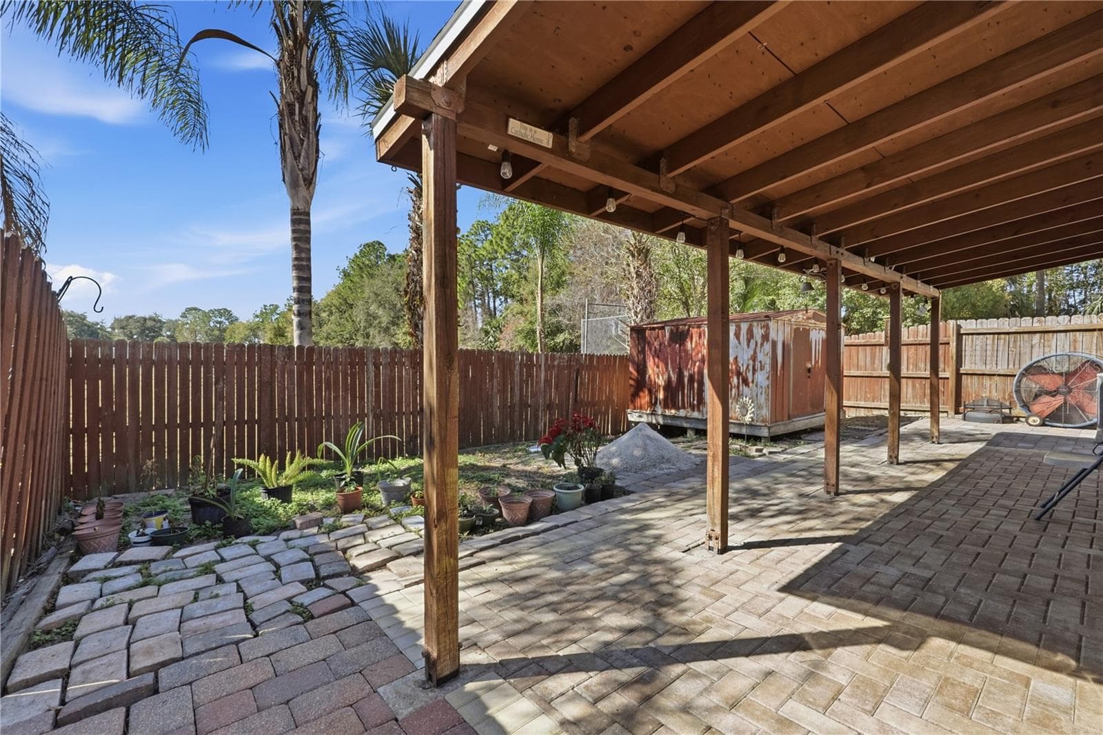 Pavers are being finalized. Large shed freshly painted, no leaks-in excellent condition. - 139 PLACID WOODS CT, SANFORD