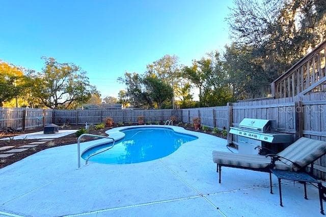 Pool - View from covered eating area - 1245 N ALEXANDER ST, MOUNT DORA