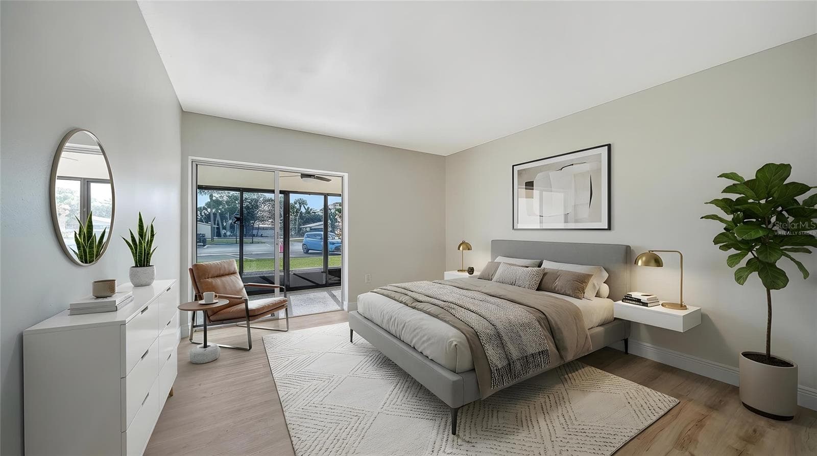 Guest Bedroom virtually staged. - 101 WHISPERING SANDS DR #107, SARASOTA