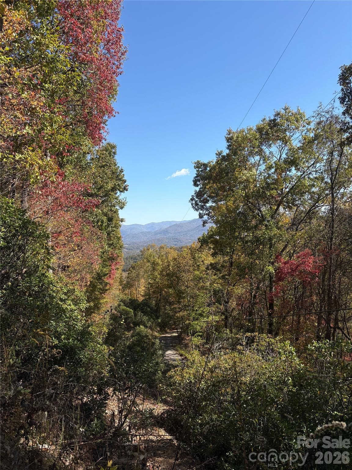 View from electrical easement before lot 7 - 00 Mack Luke Road, Whittier