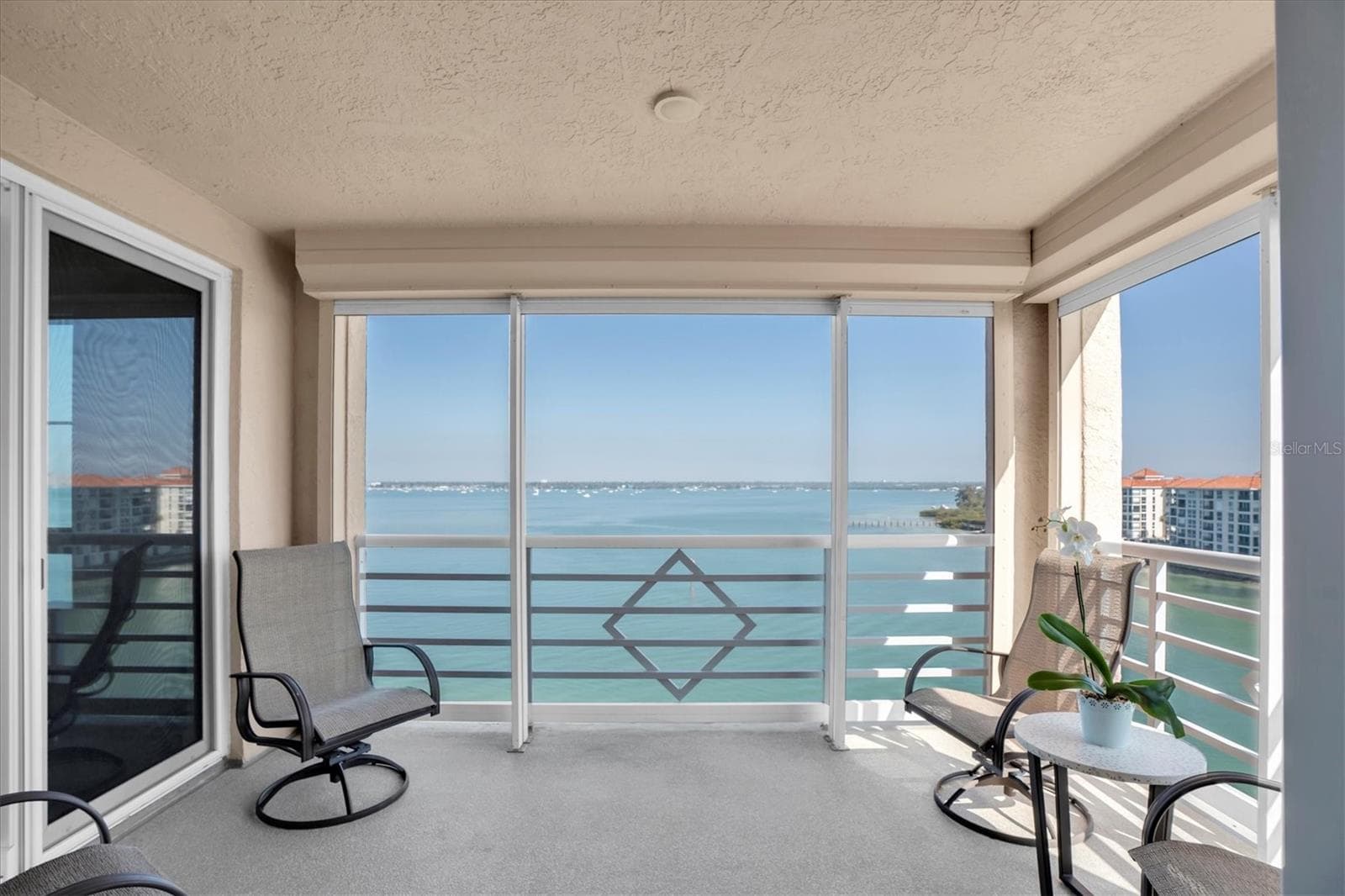Balcony with water view - 4993 BACOPA LN S #705, ST PETERSBURG
