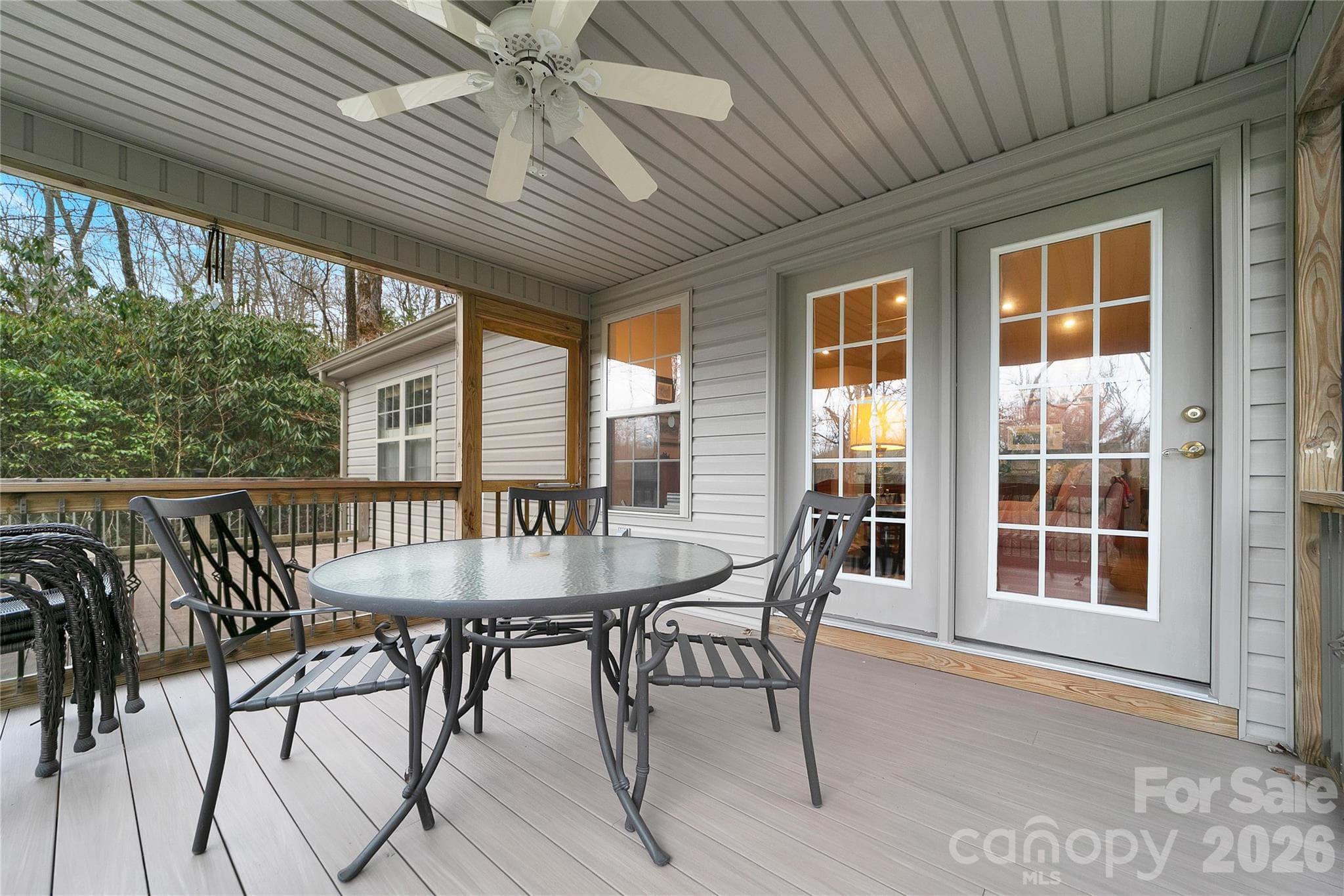 Screen porch with high end decking materials - 126 Gasga Court, Brevard