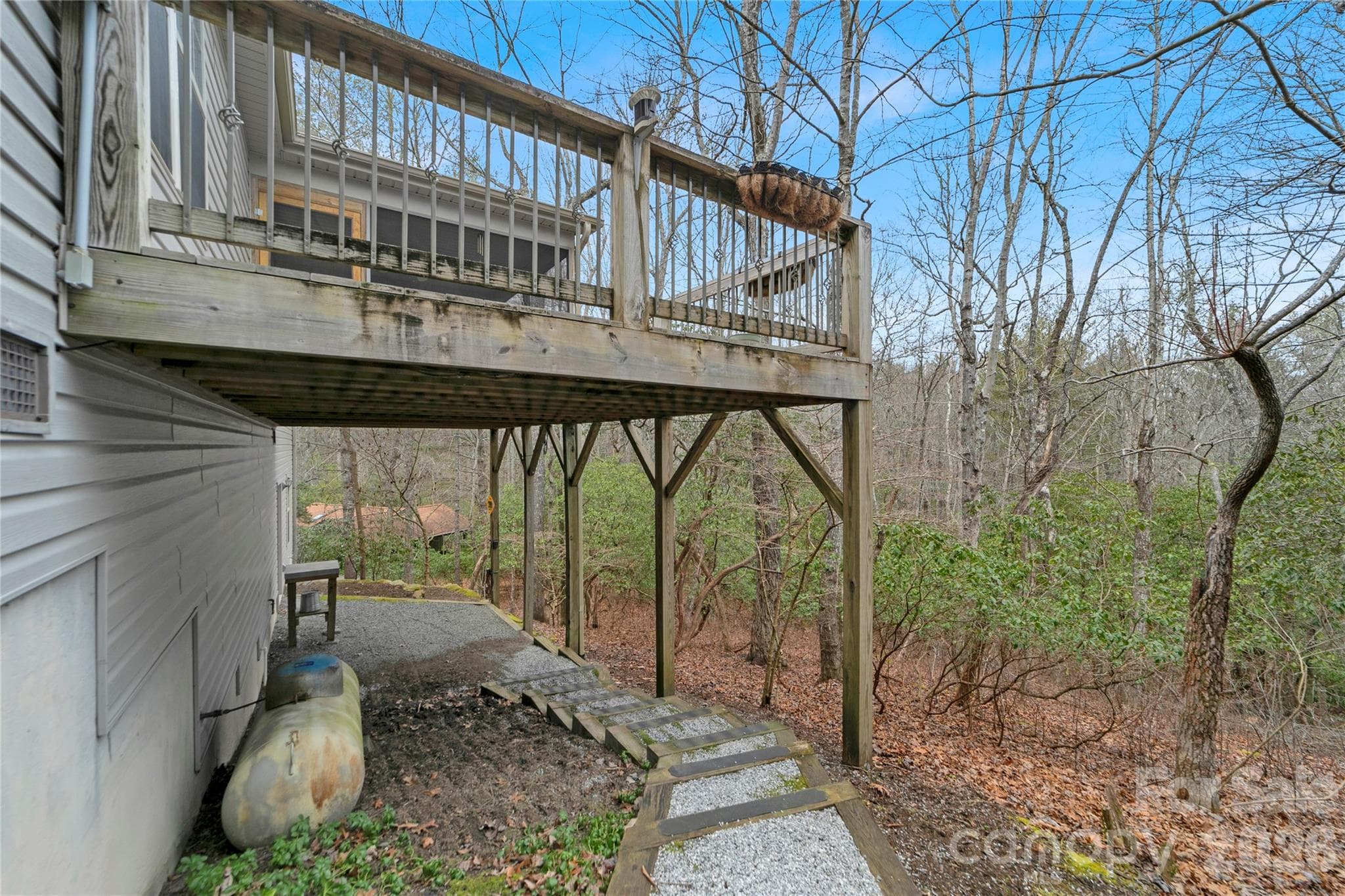 Easy access to lower level - 126 Gasga Court, Brevard