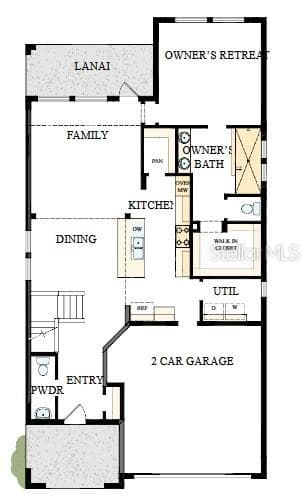 Floor Plan First Floor - 15227 EASTLYN DR, BRADENTON