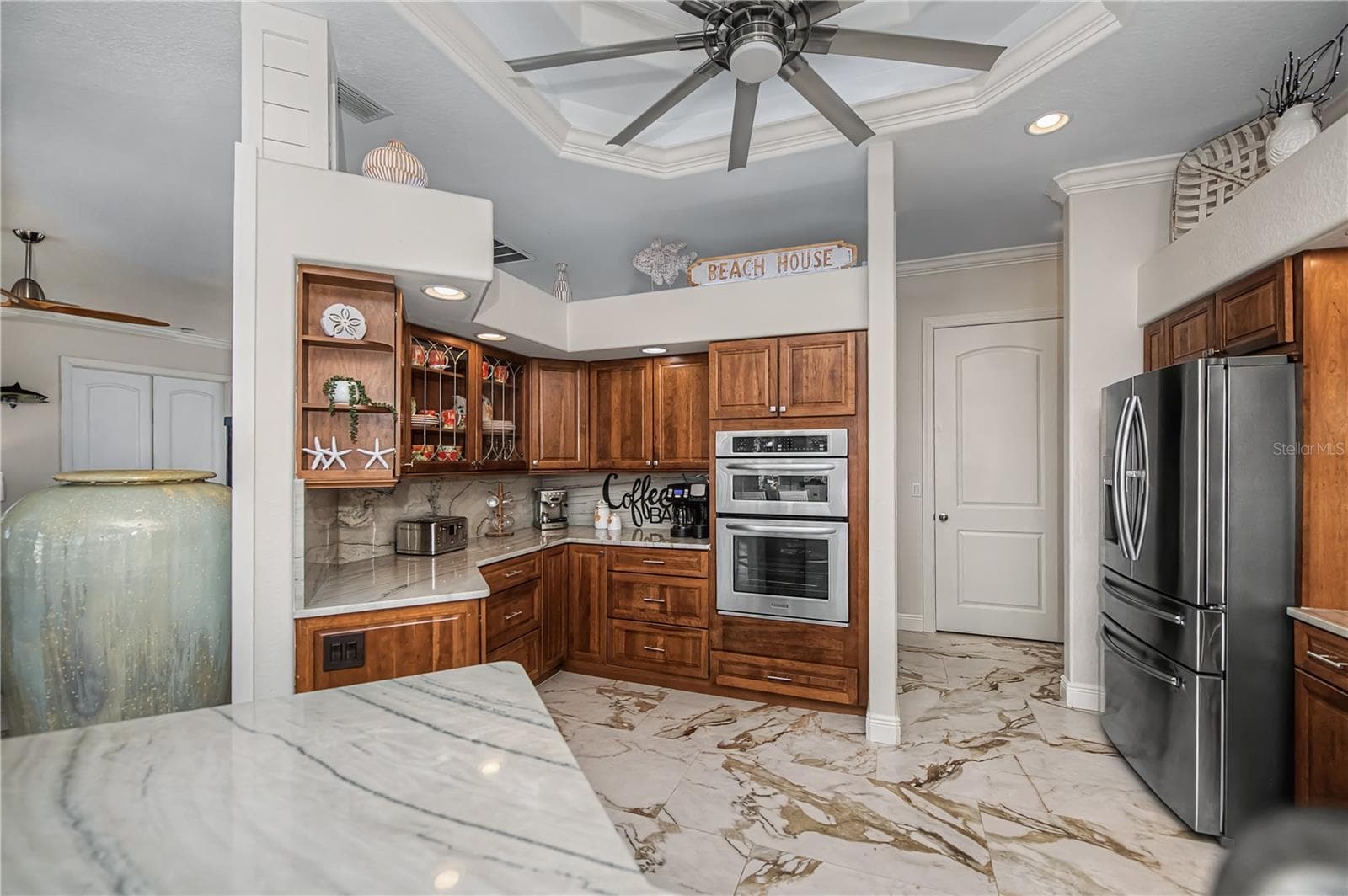 Additional Kitchen Space Quartz Countertops with Real Wood Cabinetry, Built in Stainless Appliances - 290 TAIT TER SE, PORT CHARLOTTE