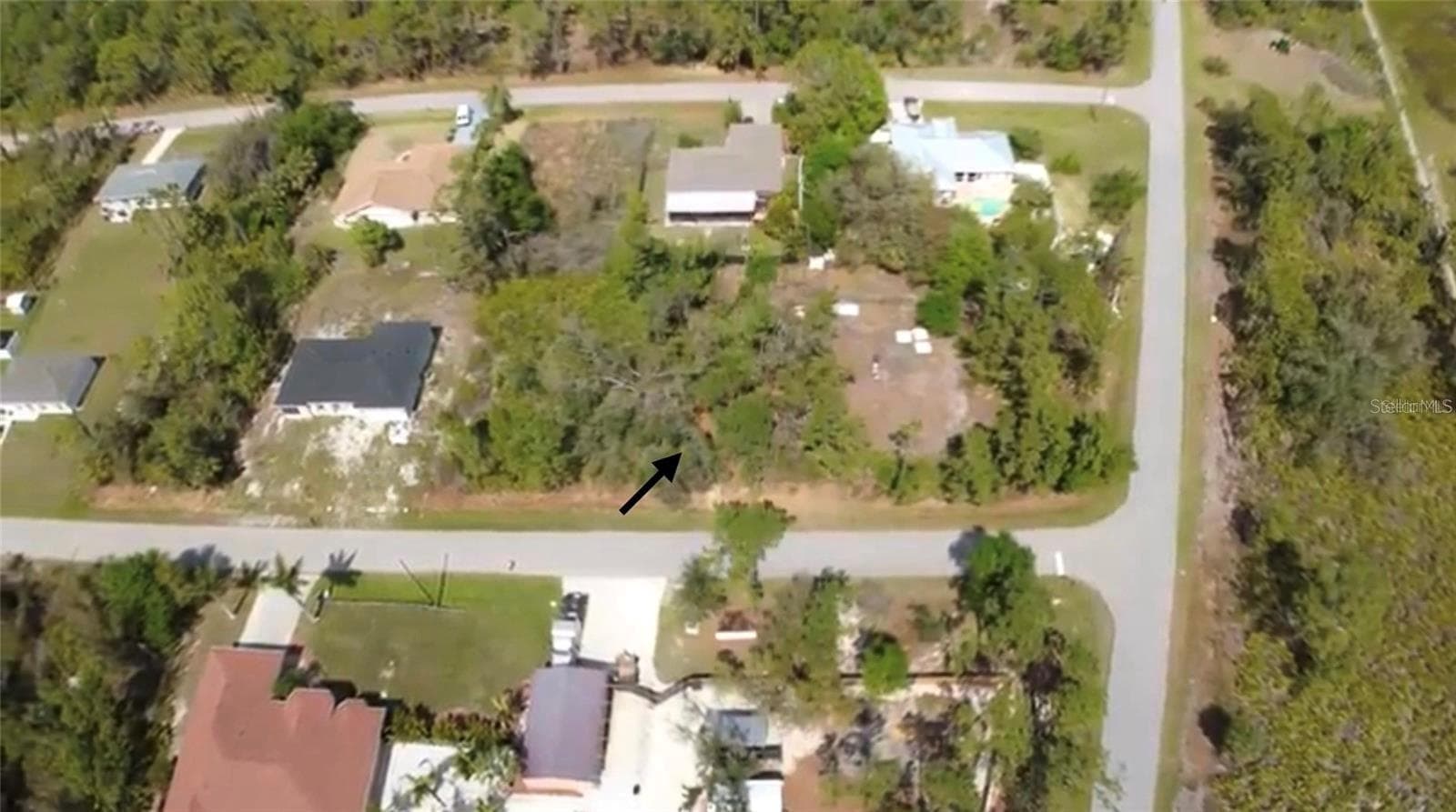 Aerial view of lot. - 23332 AIRWAY AVE, PORT CHARLOTTE