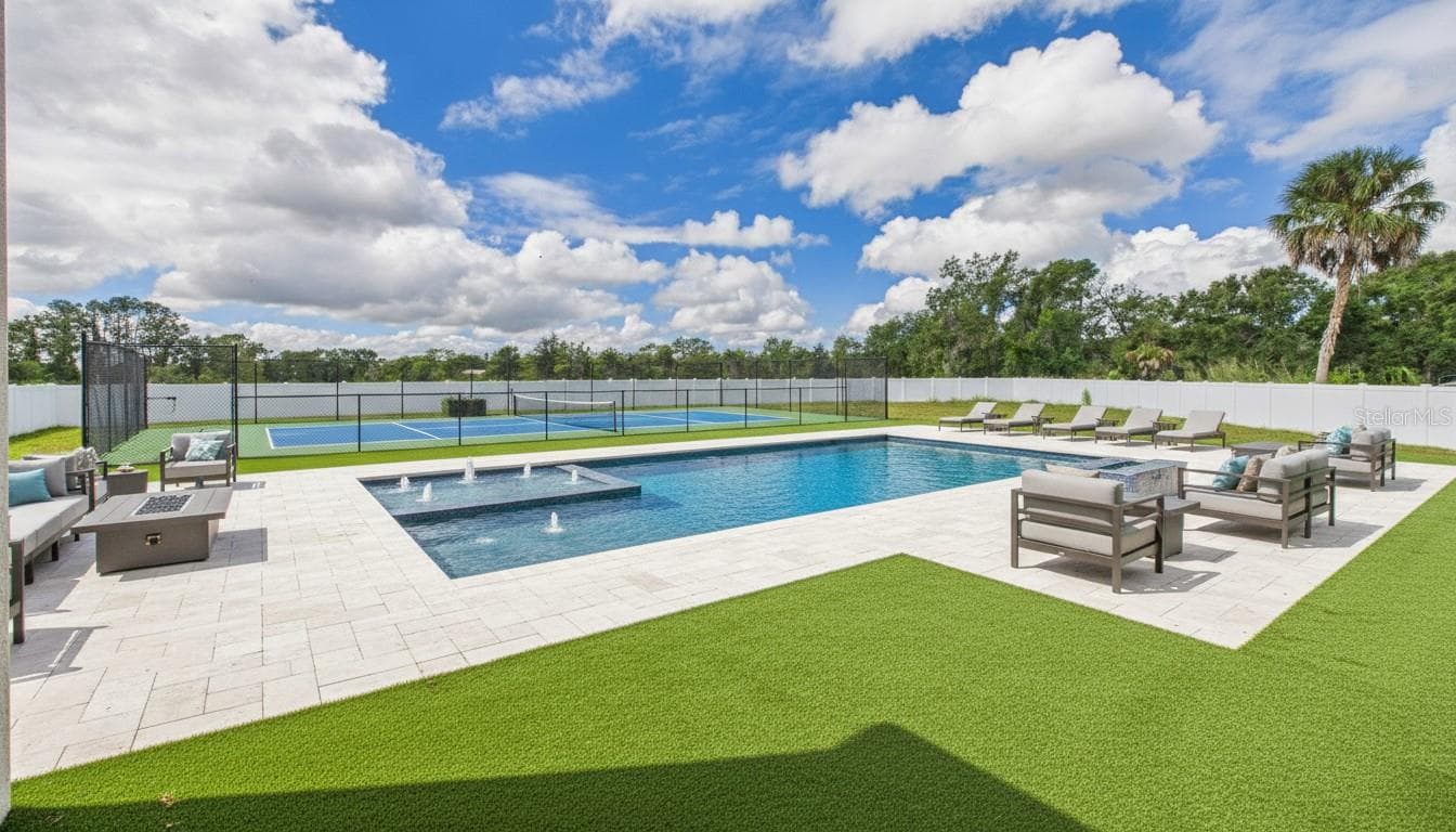 Backyard virtual staging. - 1515 30TH ST SE, RUSKIN