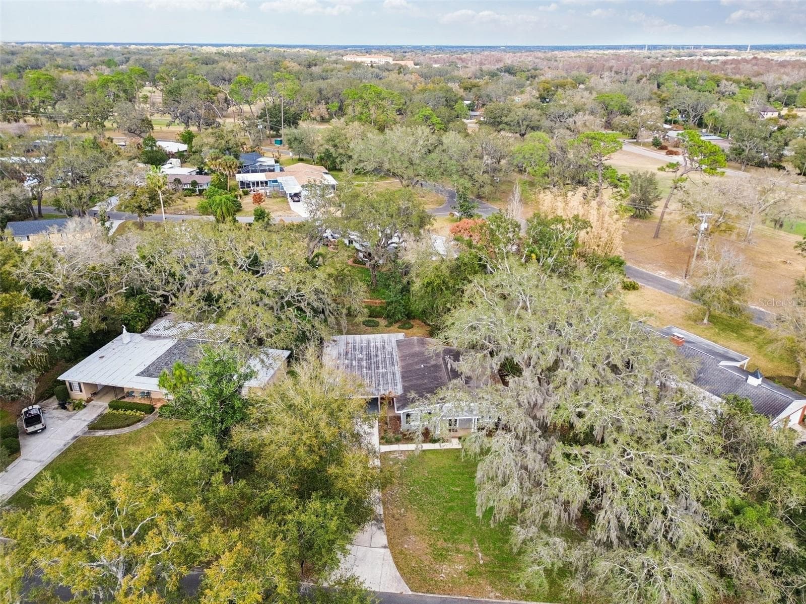 Ariel View - 308 BRENTWOOD DR, TEMPLE TERRACE