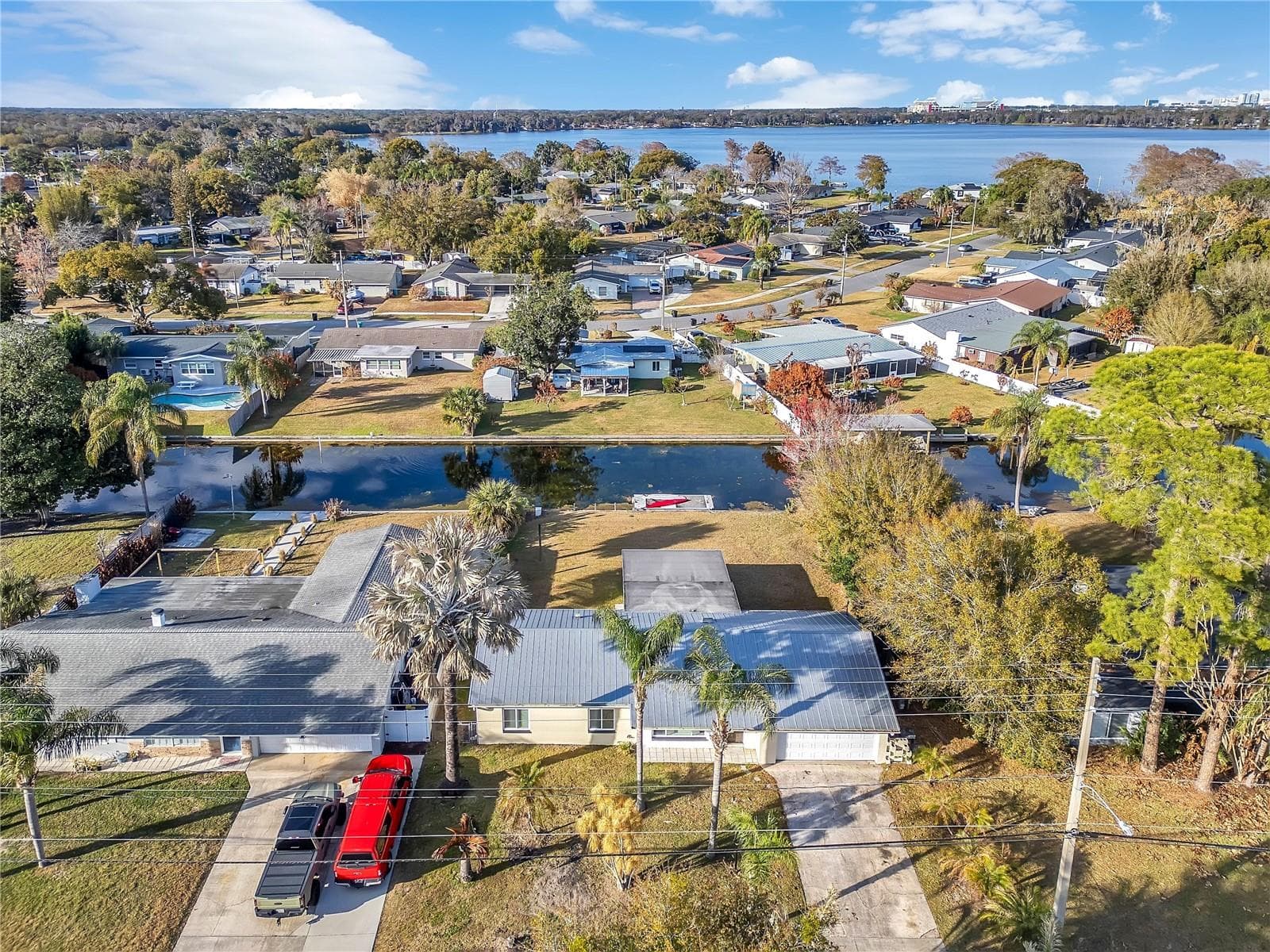 Drone View of Home. Metal Roof - 2801 GULFSTREAM RD, ORLANDO