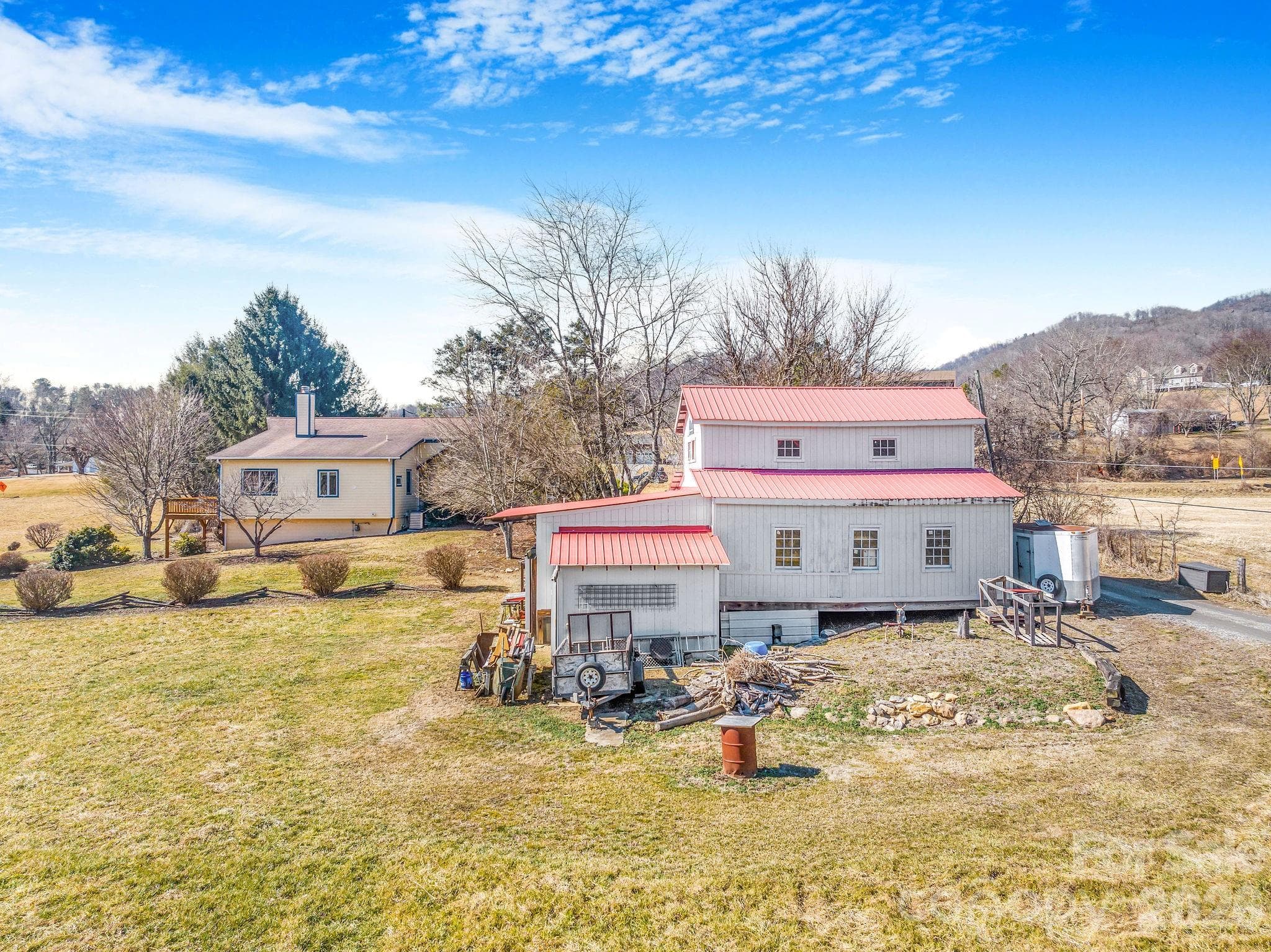 Spacious barn is perfect for a workshop or storage space or can be used for farm operations again. - 22 Mountain Spring Lane, Canton