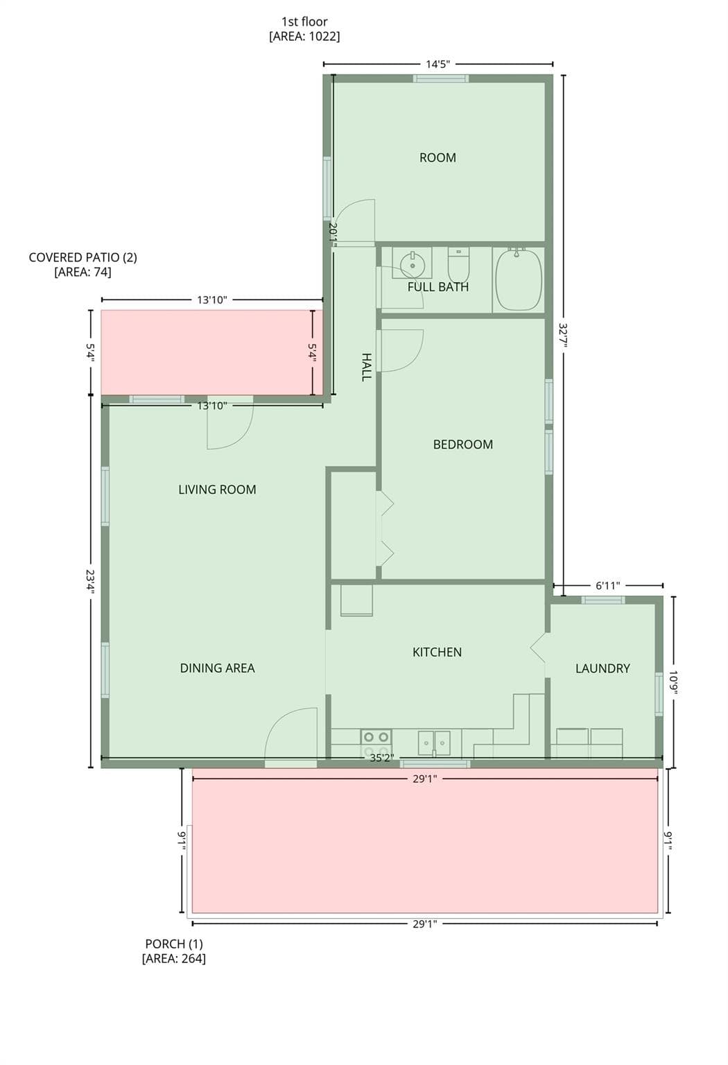 Floor Plan - 625 Milton Avenue SW, Valdese