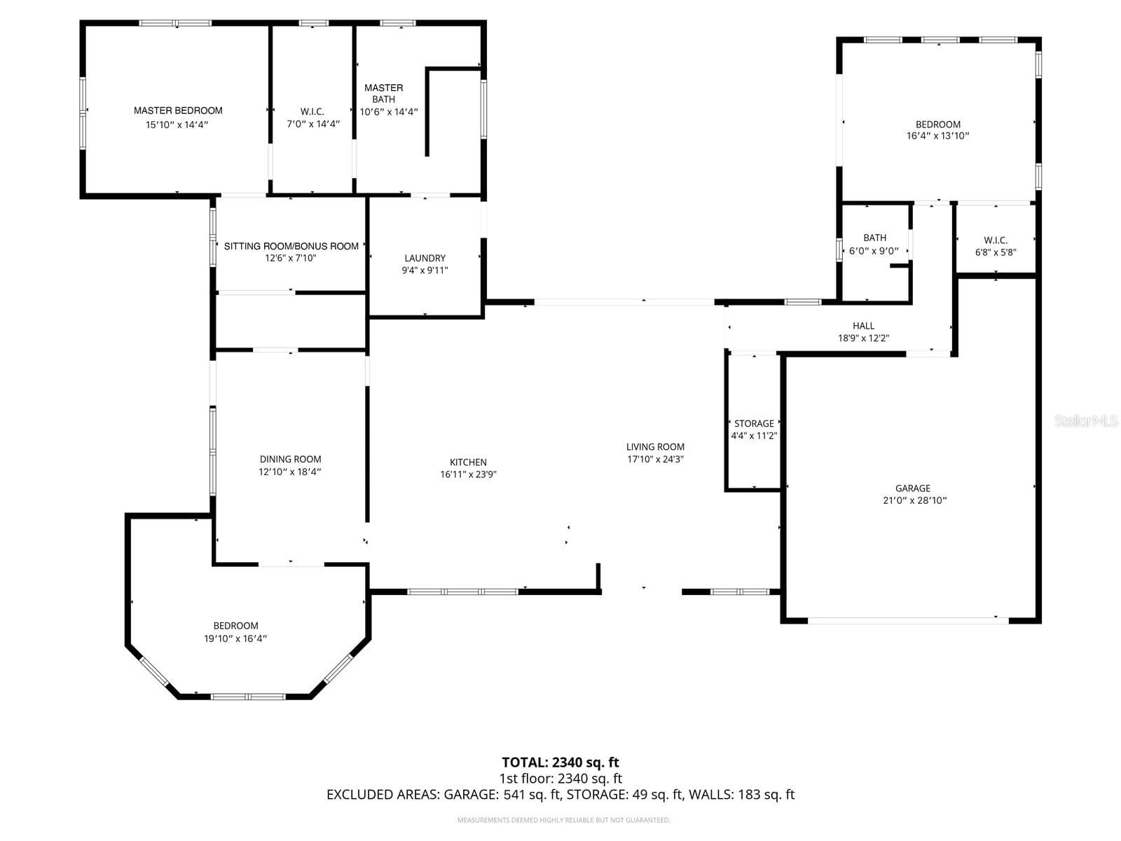 Square Footage is not accurate here...see Attached for original floorpan and more accurate one. - 16090 FRINGE TREE DR, SPRING HILL