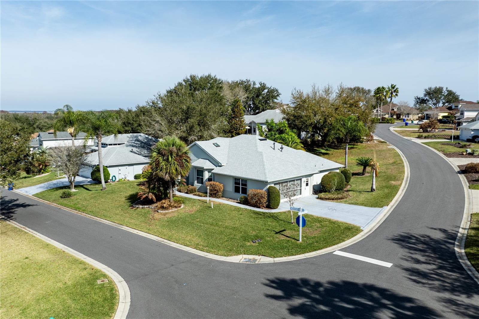 Front aerial - 5732 FREEPORT DR, TAVARES