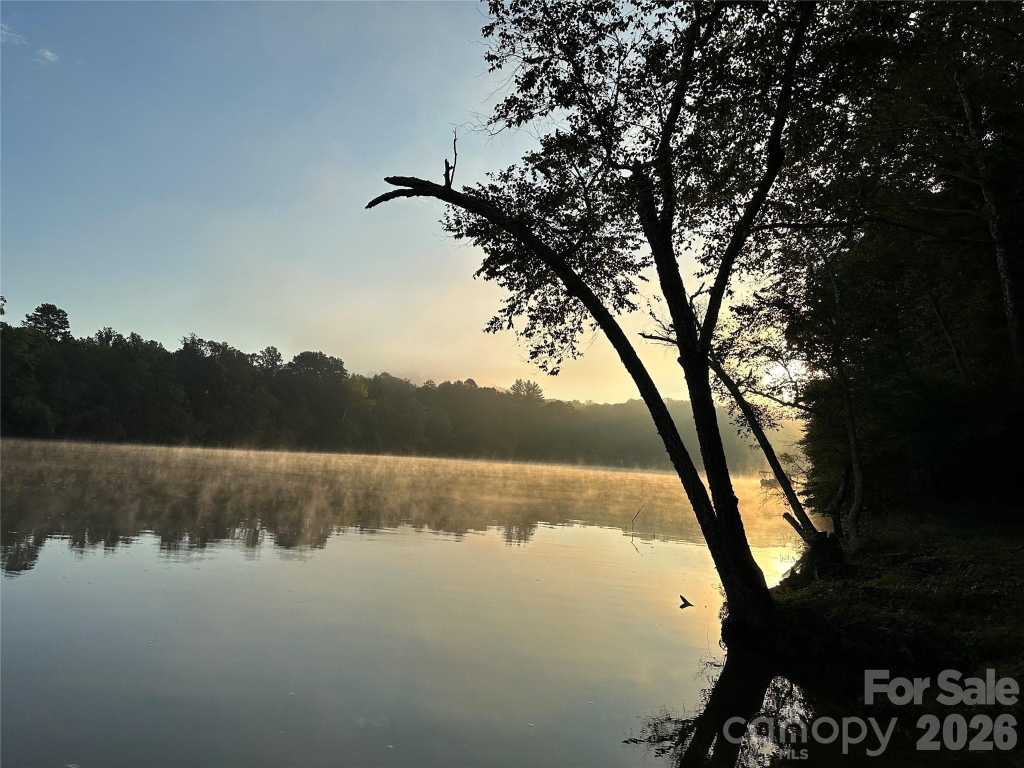 View toward the east from the beach area - Hickory
