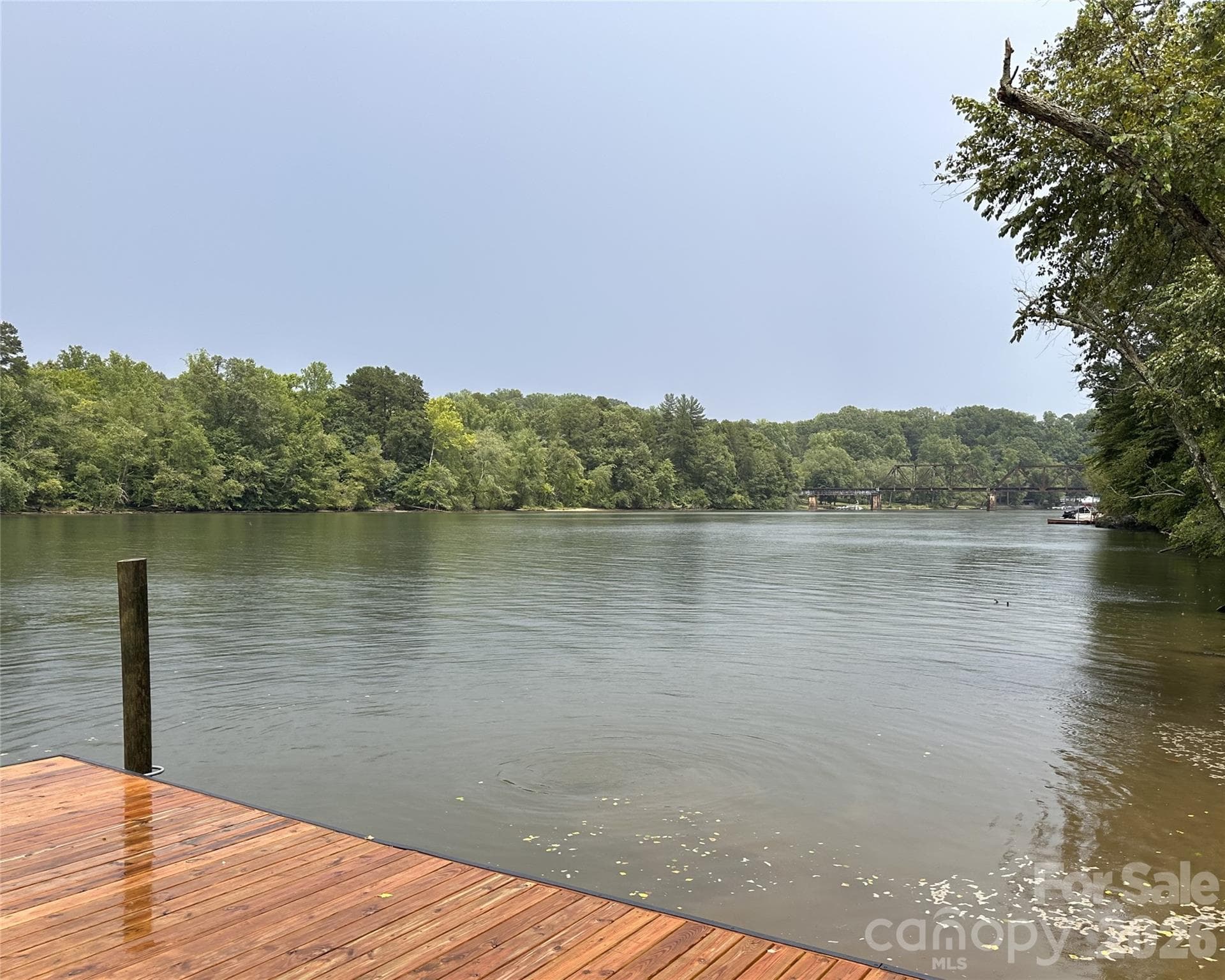 View toward the east from the dock - Hickory