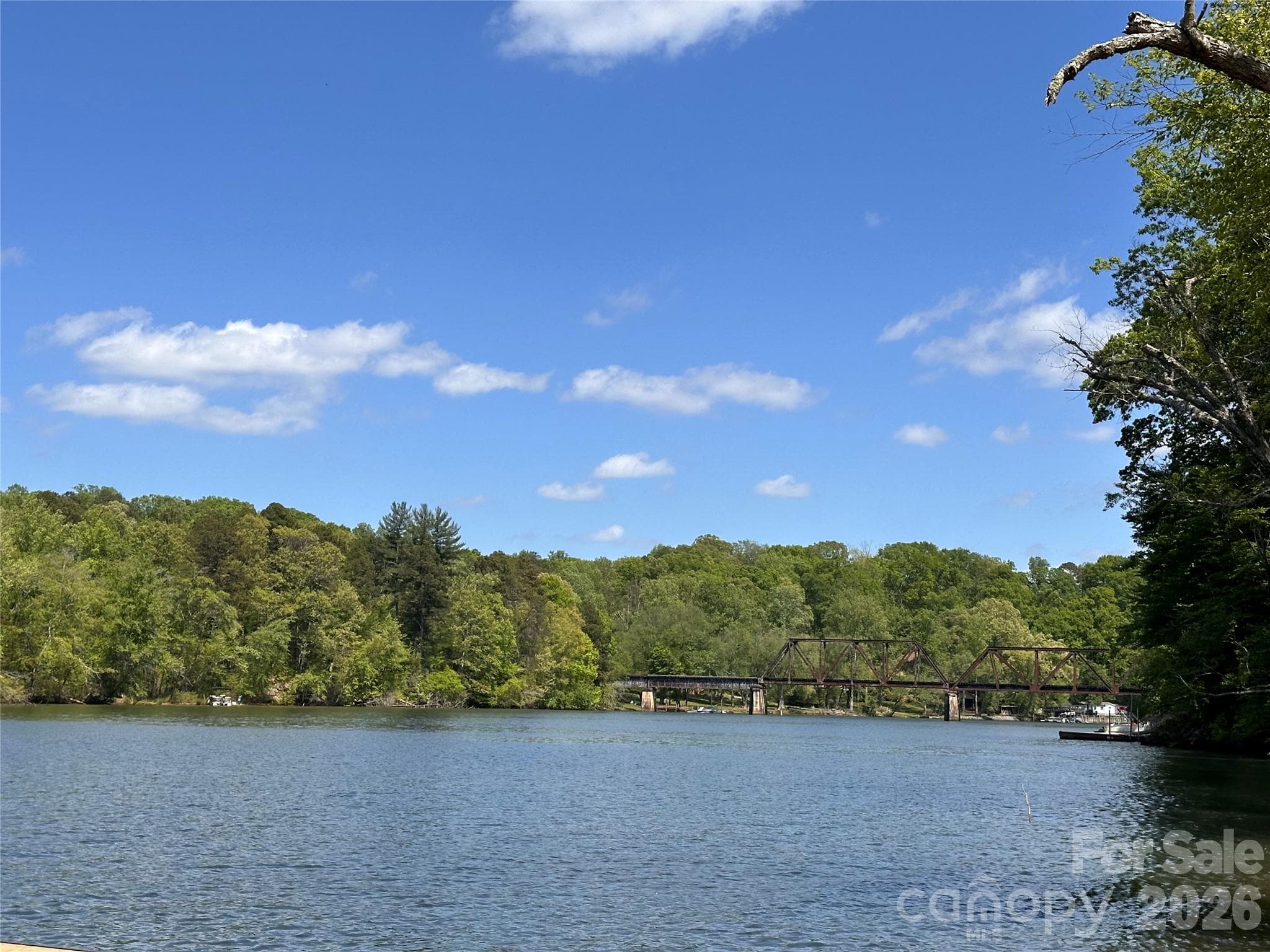 View toward the east from the dock - Hickory