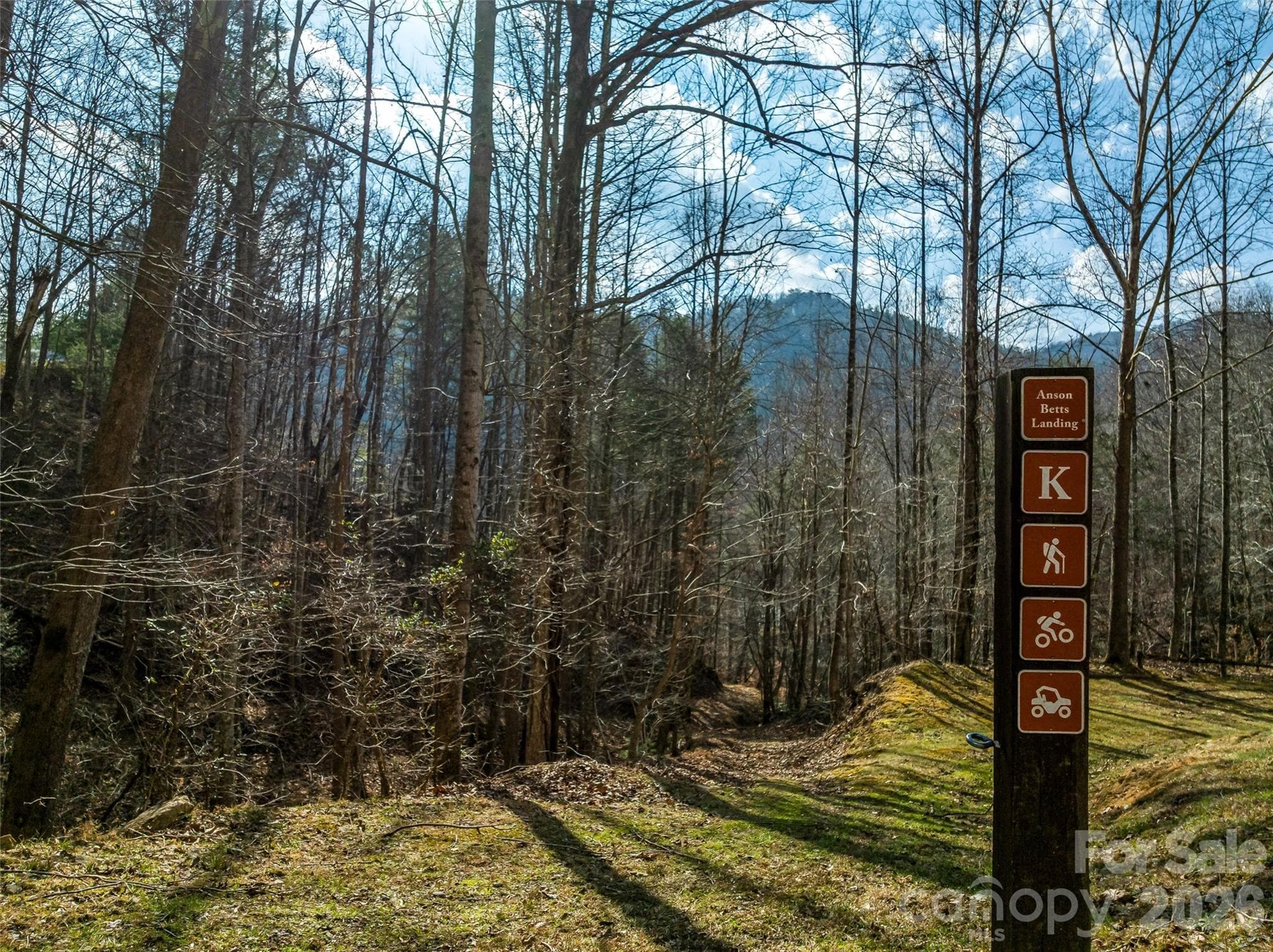 Trail for hiking and ATV use. - French Broad Crossing, Marshall