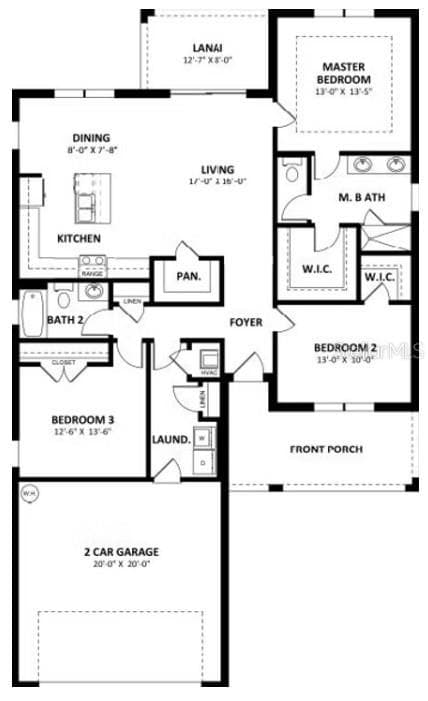 Layout may vary. Not the actual home. - 1509 W LANDMARK DR, CITRUS SPRINGS