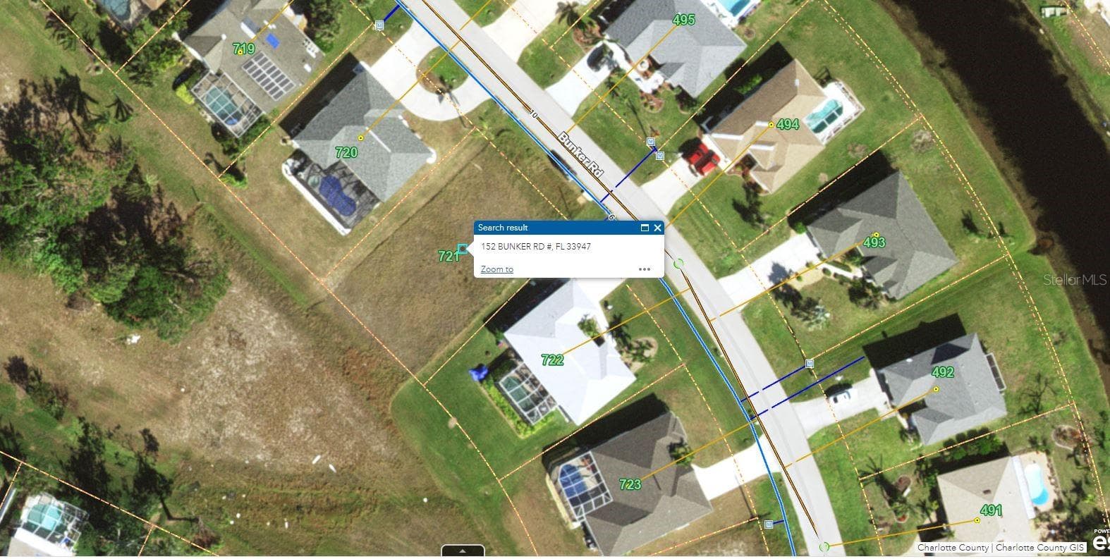 Utility Map - 152 BUNKER RD, ROTONDA WEST