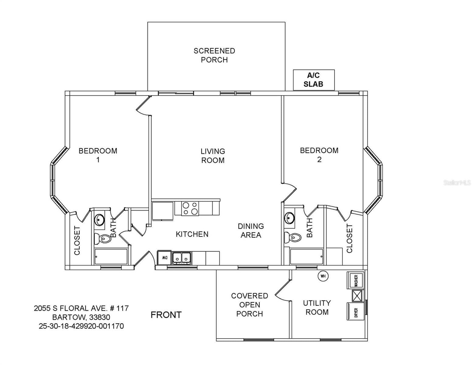 Floor Plan - 2055 S FLORAL AVE #117, BARTOW
