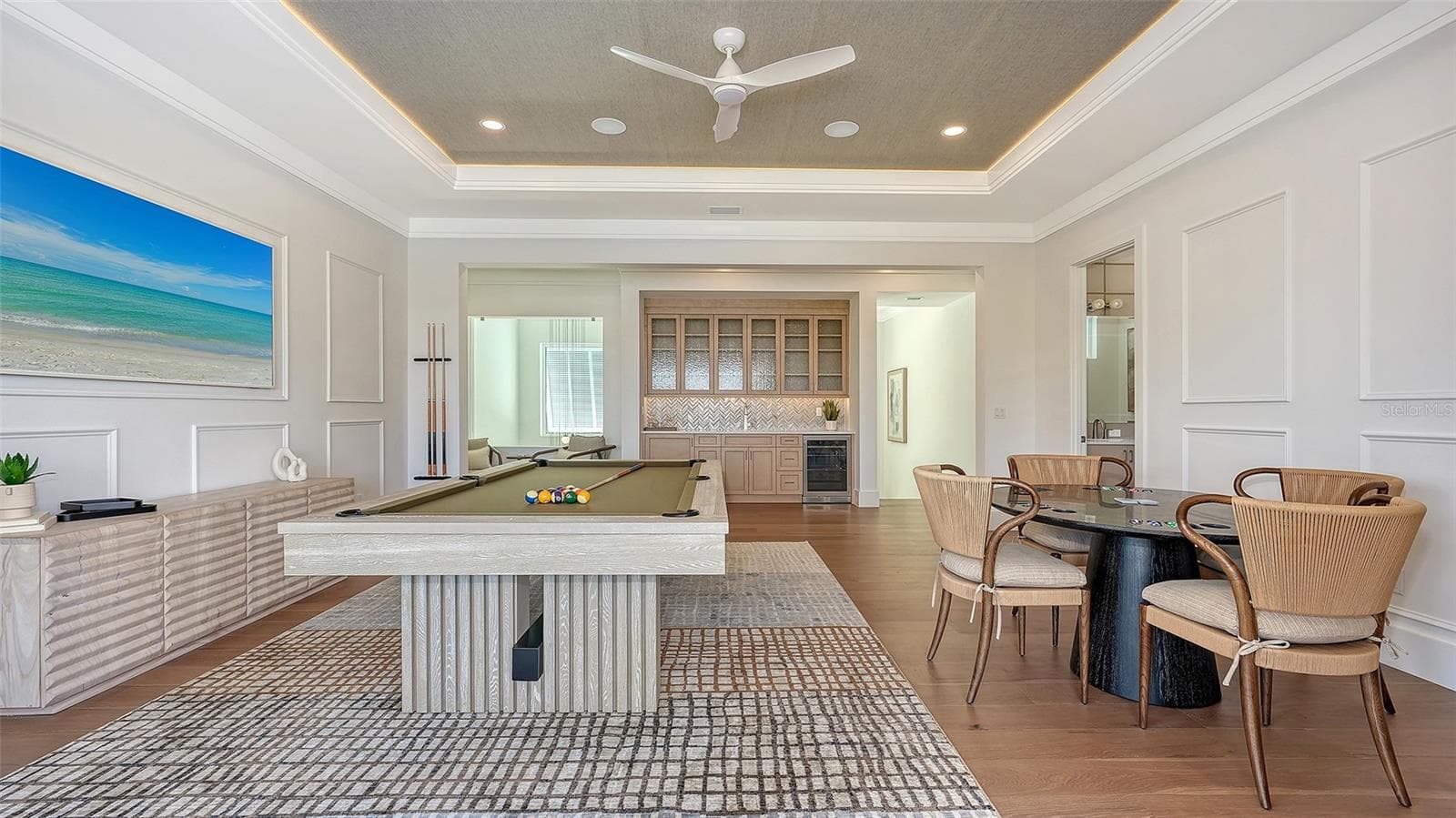 Award winning feature -game room with a lake view - 1521 S LAKE SHORE DR, SARASOTA