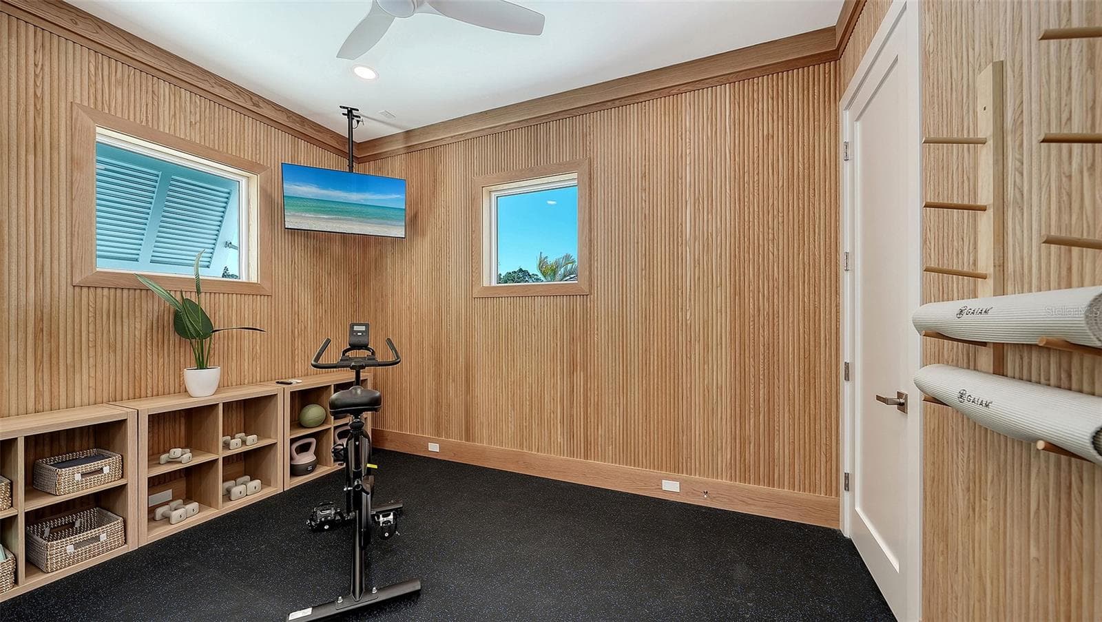 5th bedroom converted to private gym - 1521 S LAKE SHORE DR, SARASOTA