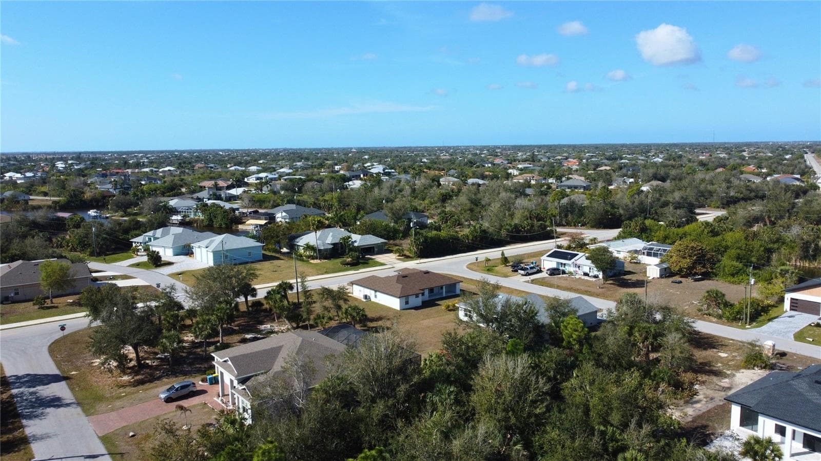 Aerial perspective of suburban area - 9548 ATTICA CIR, PORT CHARLOTTE