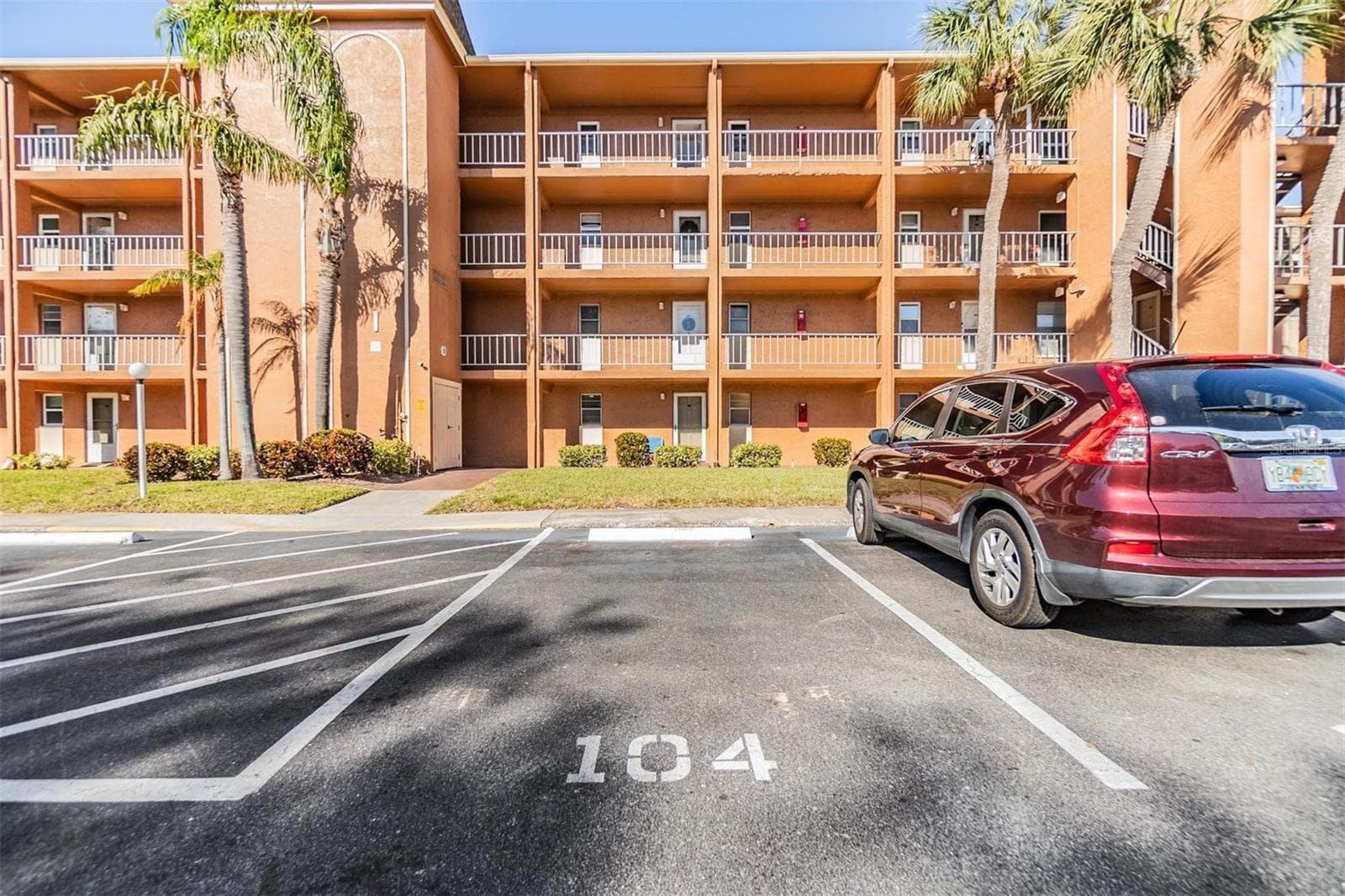 Parking spot is right in front of the unit. - 12760 INDIAN ROCKS RD #104, LARGO