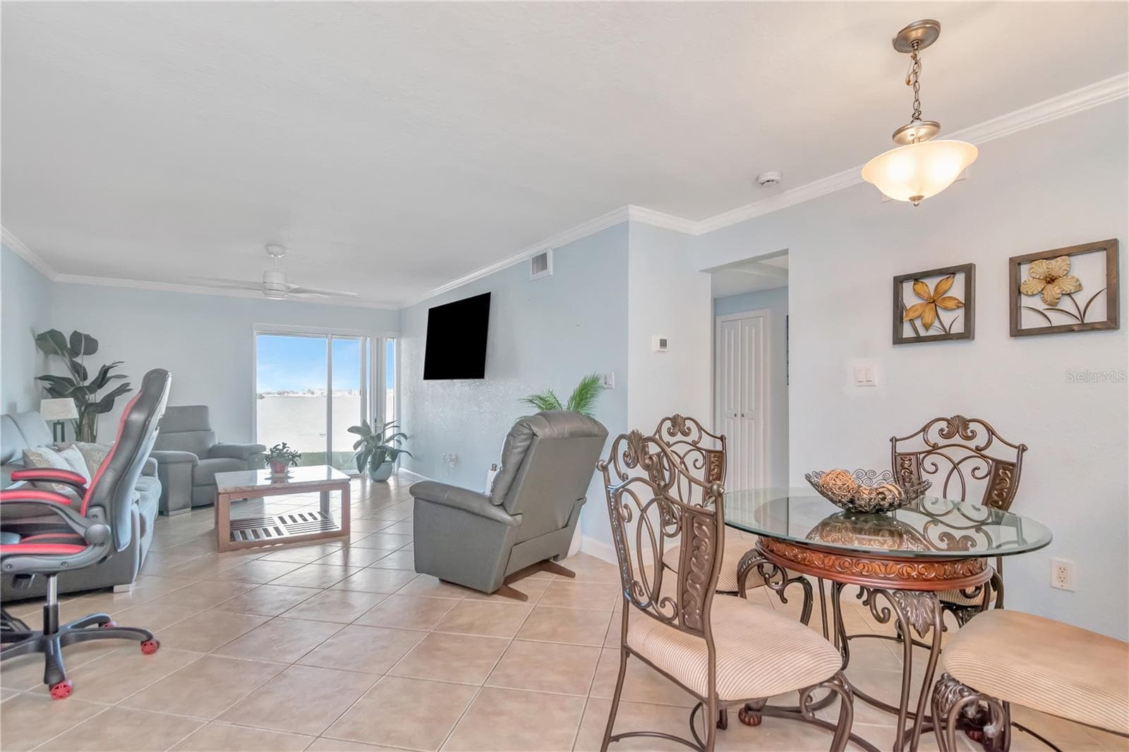 Open Living & Dining Overlooking the Water - 2675 ST JOSEPHS DR E #B, DUNEDIN