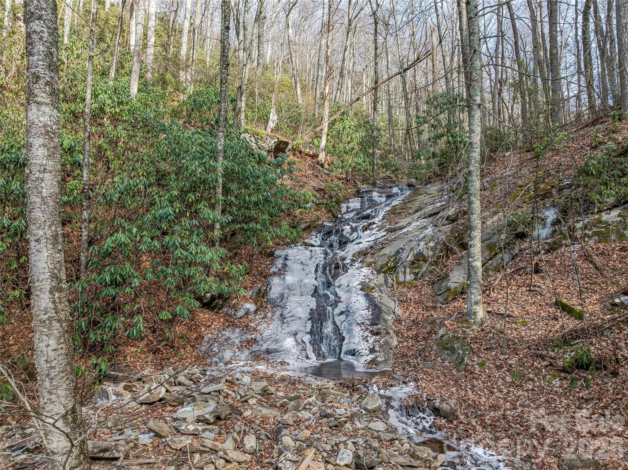 Waterfall near lot entry point - 119 Wildflower Cove Drive, Swannanoa