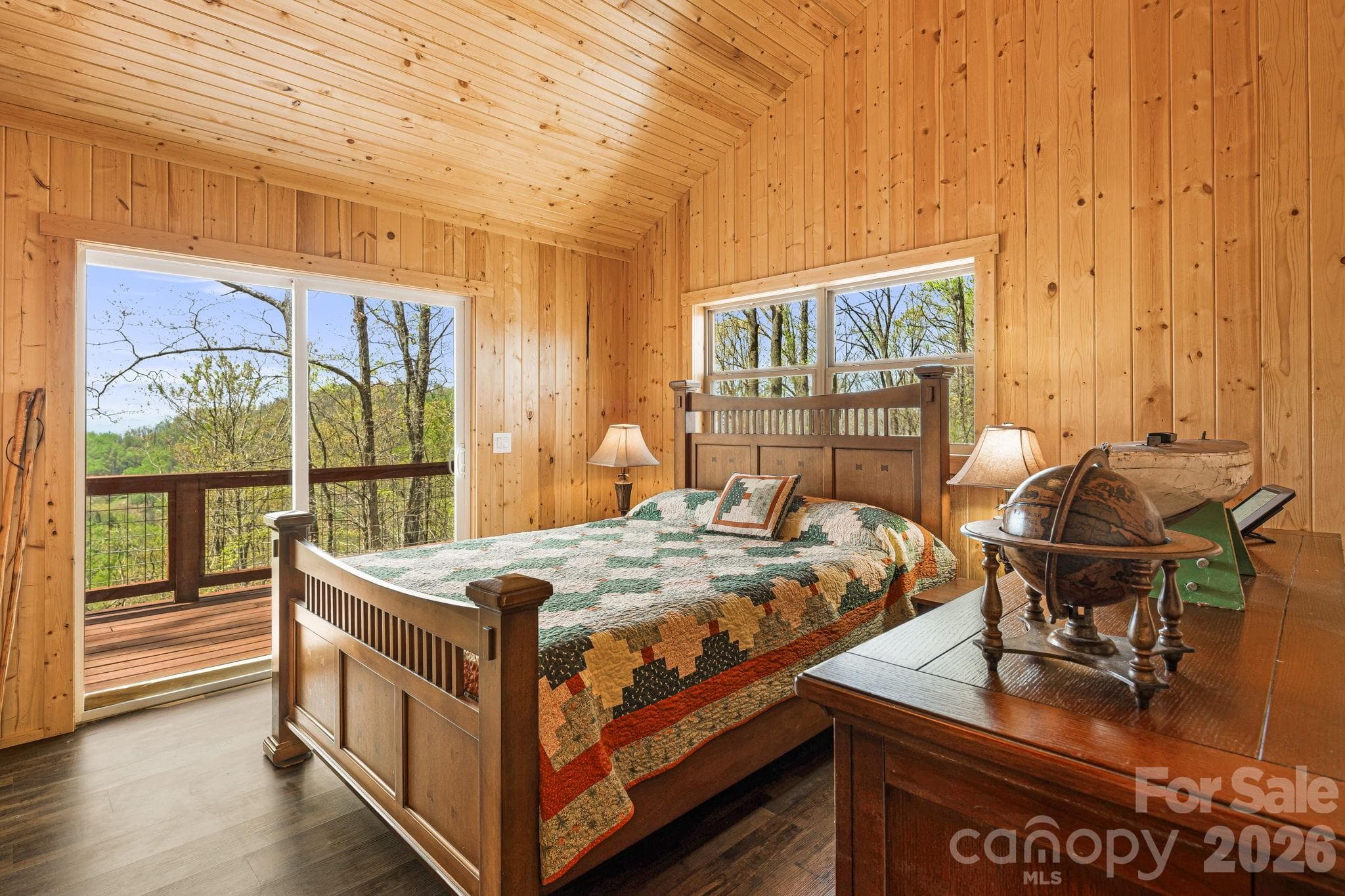 En-suite Bedroom with Rear Porch Access - 120 Wilderness Drive, Weaverville